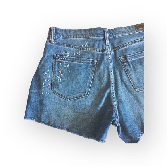 new BlankNYC ★ Festival Floral Embroidery Denim Cut Off Shorts ★ Inside Joker 30 - Picture 10 of 16